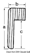 Profilo teak per cornici 71.042.00 