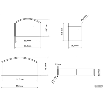 Profilo parabordo qbe 65 nero 12m 