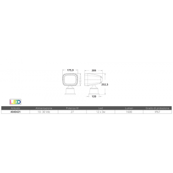 PROIETTORE A LED