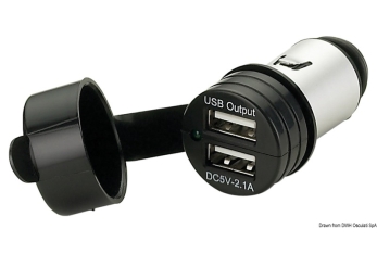 Prolunga e presa corrente + doppio USB + micro USB 