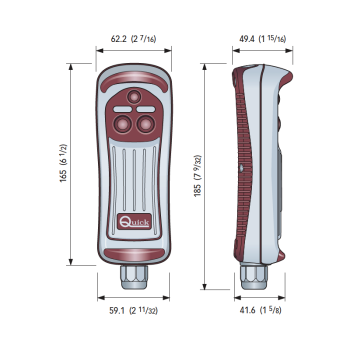 Puls.stagna 2 can. con torcia led