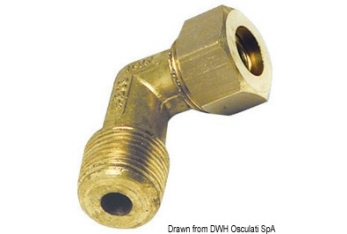 Raccordo dritto maschio 10 mm x 1/4" 