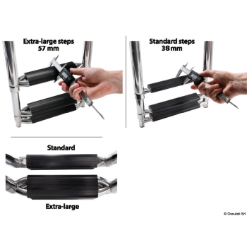 Scaletta telescopica per plancetta 3 gradini large 