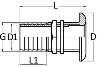 Scarico a mare ot. 2"1/2x70 