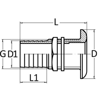 Scarico a mare ot. 2"1/2x70 