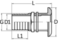 Scarico a mare ot. 2"1/2x70 