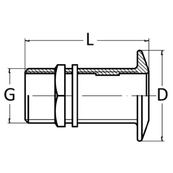 Scarico inclinato ottone 1/2" 