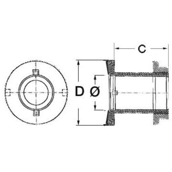 Scarico senza portagomma 3/4" 