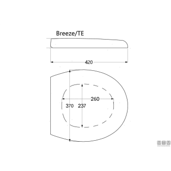 Seduta toilet breeze thermo soft closing 