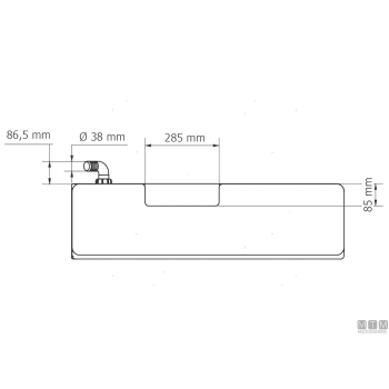 Serbatoio acqua flat 71l 