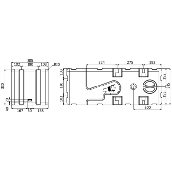 Serbatoio+maceratore 12 V 125 l 