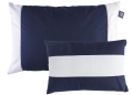 Set 2 cuscini imperm.mb navy-bianco