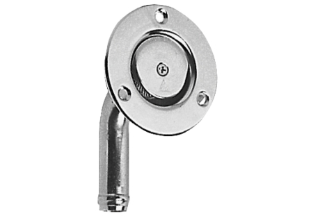 Sfiato inox a filo portagomma 19 mm 