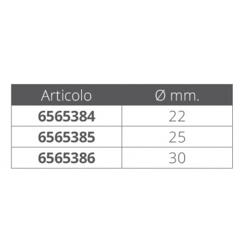 SNODO FORCELLA INOX APRIBILE ØMM.22