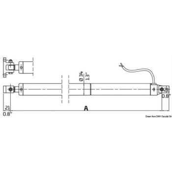 Sollevatore 12 V 180 mm 