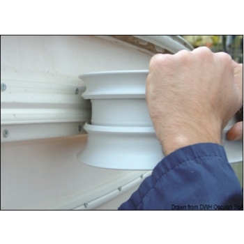 Solo profilo PVC 52 mm bianco 