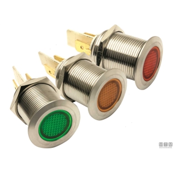 Spia led 19mm giallo<