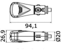 Spina con attacco USB  