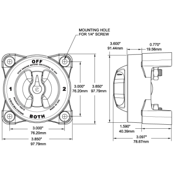 STACCA BATTERIA ON-OFF SERIE HD