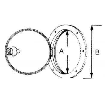 Tappo ispezione bianco Ø est.mm.265