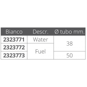 TAPPO NYLON BIANCO WATER Ø MM.38