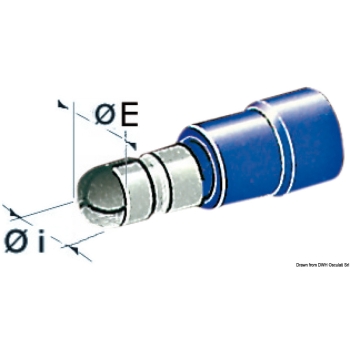 Terminali cilindrici maschio 2,5-6 mm² 