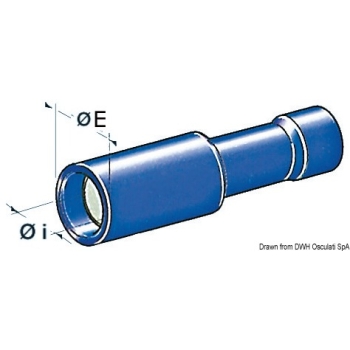 Terminali cilindrici maschio 2,5-6 mm² 