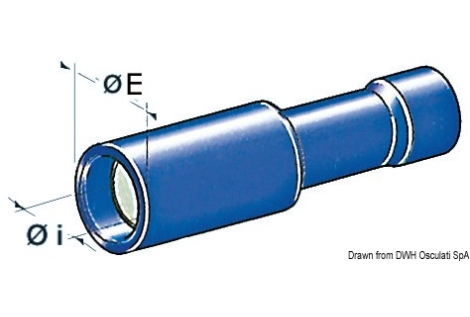 Terminali cilindrici maschio 2,5-6 mm² 