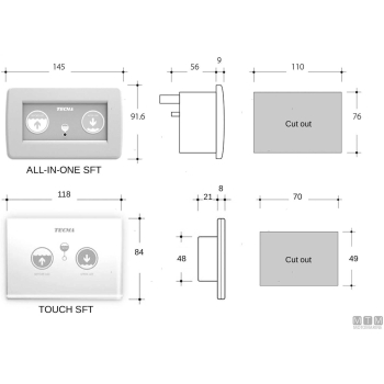 Toilet breeze touch sft panel 12v 