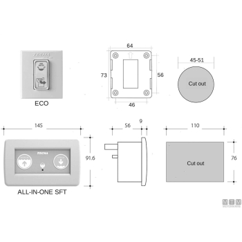 Toilet compass low eco panel 24v 