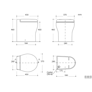 Toilet elegance 2g sft panel 24v 