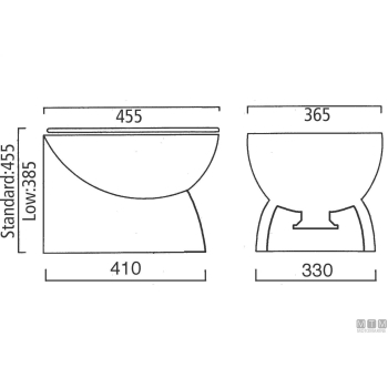 Toilet ocean luxury std 24v< 