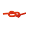 Treccia gallegg. arancio Ø10  mt200