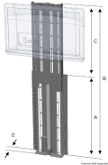 TV LIFT 700mm 12V 