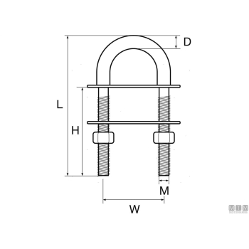 U-bolt wichard d10mm 