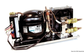Unità refrigerante ISOTHERM by Indel Webasto Marine Secop completa di evaporatore ventilato VE150-50.931.98