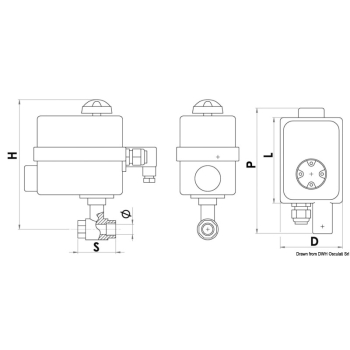 Valvola PN40 1" 1/2 senza pannello 