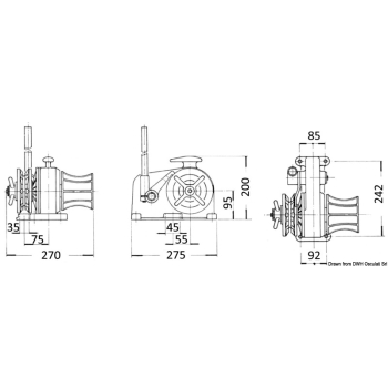 Verricello Italwinch Giglio manuale -barbotin 8 mm 