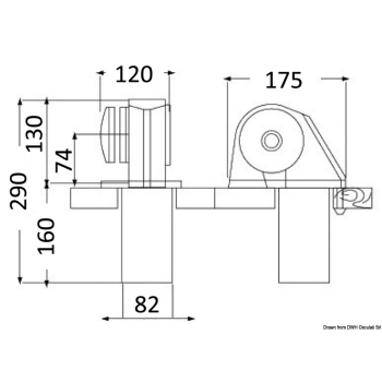 Verricello Italwinch Obi  700 W - 12 V senza campana - barbotin 6 mm