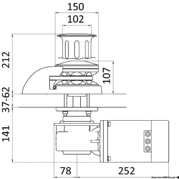 Verricello ITALWINCH Orchid 12V-1700W basso - 10mm 