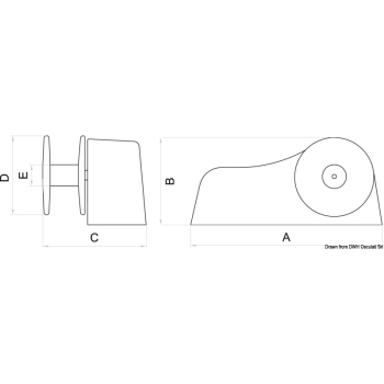 Verricello per tender Achill 500 W - 12 V 