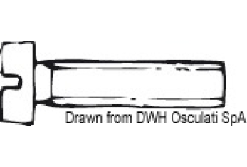 Viti cili.taglio 6X45 AISI 304 MET/TC6X45