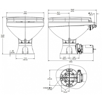 Wc jabsco quiet acqua dolce 12 v